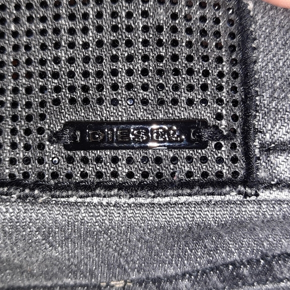 Diesel distressed denim jeans grey/black size 25 x 32 - Picture 6 of 7